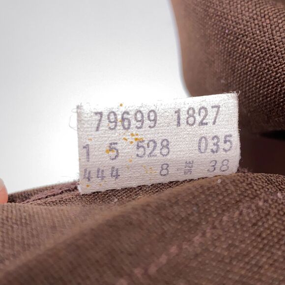 Vintage Levis Strauss 70s Floral Painted Jeweled Vest Brown Polyester Size 38 M - Picture 8 of 9